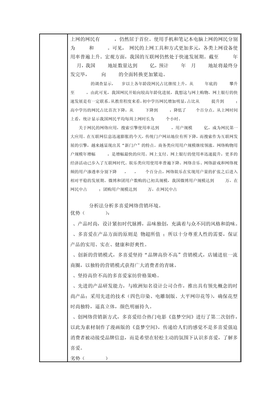 网络营销环境实训报告_第2页