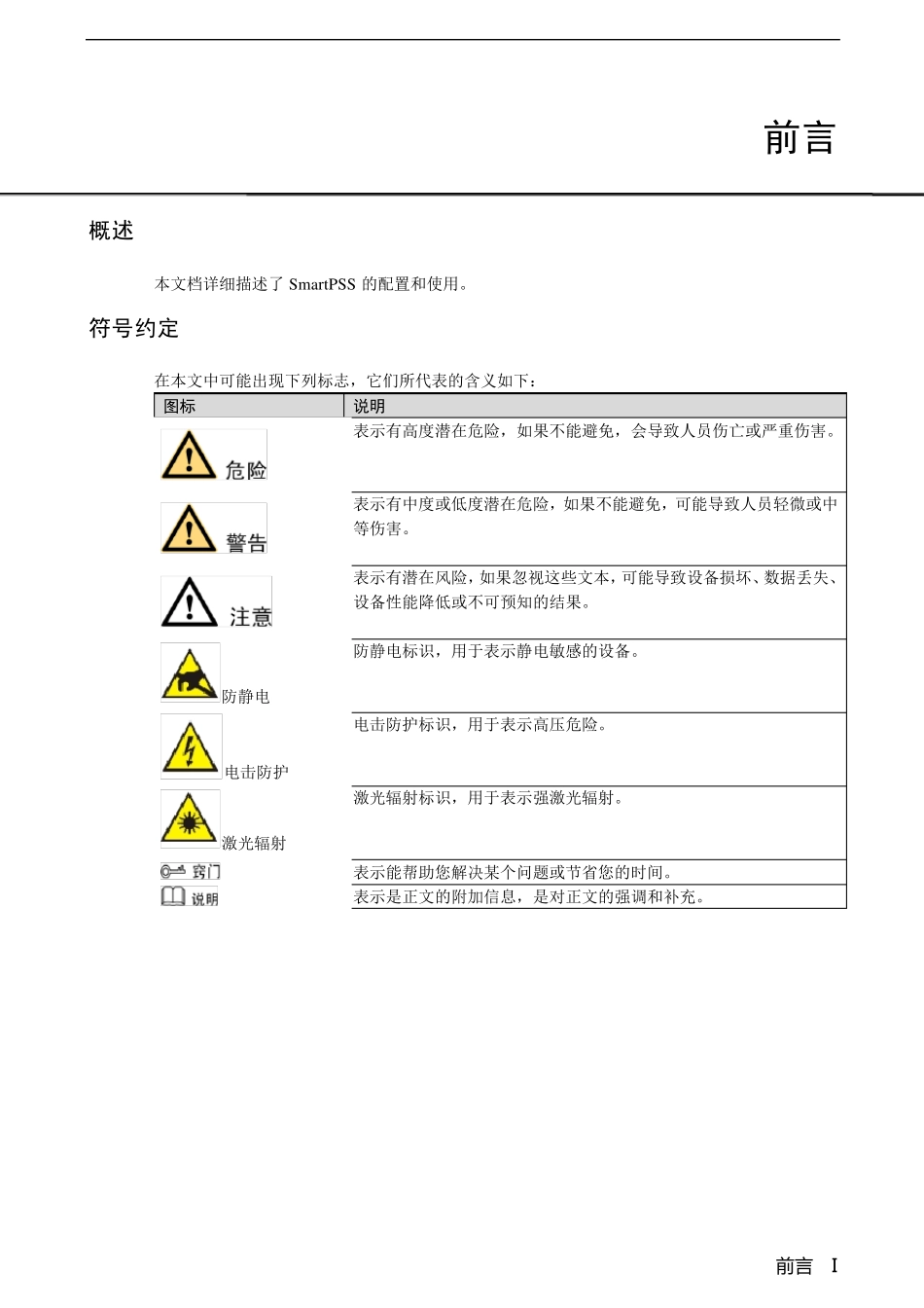 网络视频监控系统SmartPSS使用说明书V2.00.0_第2页