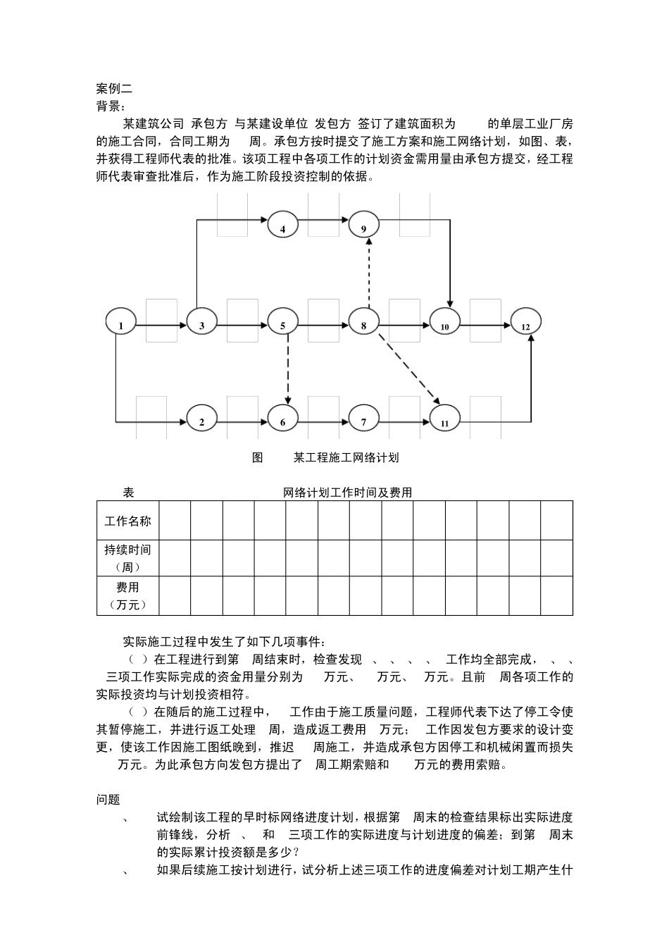 网络计划综合案例作业_第2页