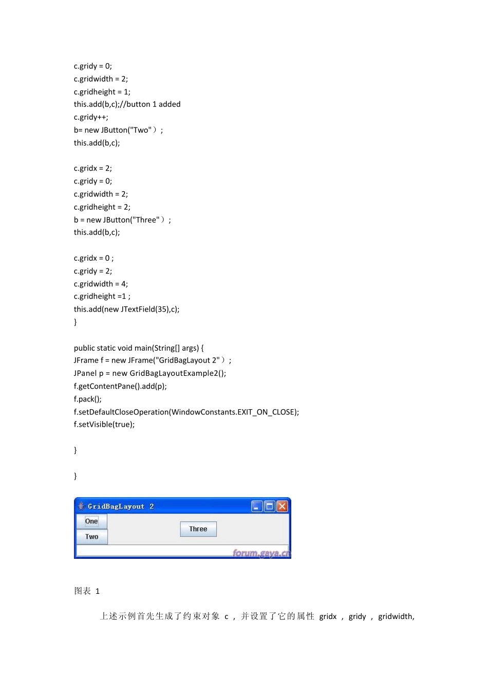 网袋布局管理器GridBagLayout使用介绍_第2页