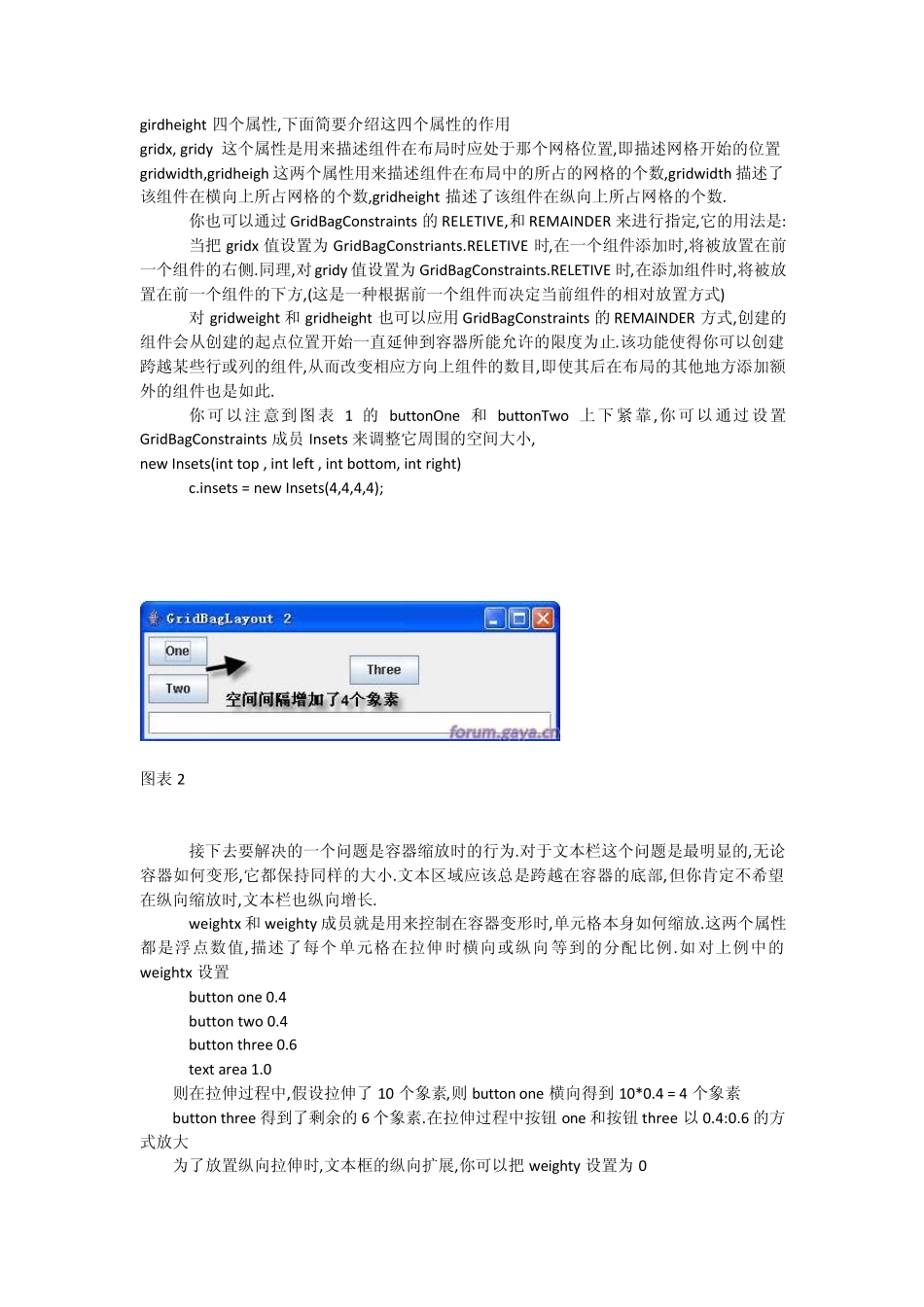 网袋布局管理器GridBagLayout使用介绍_第3页