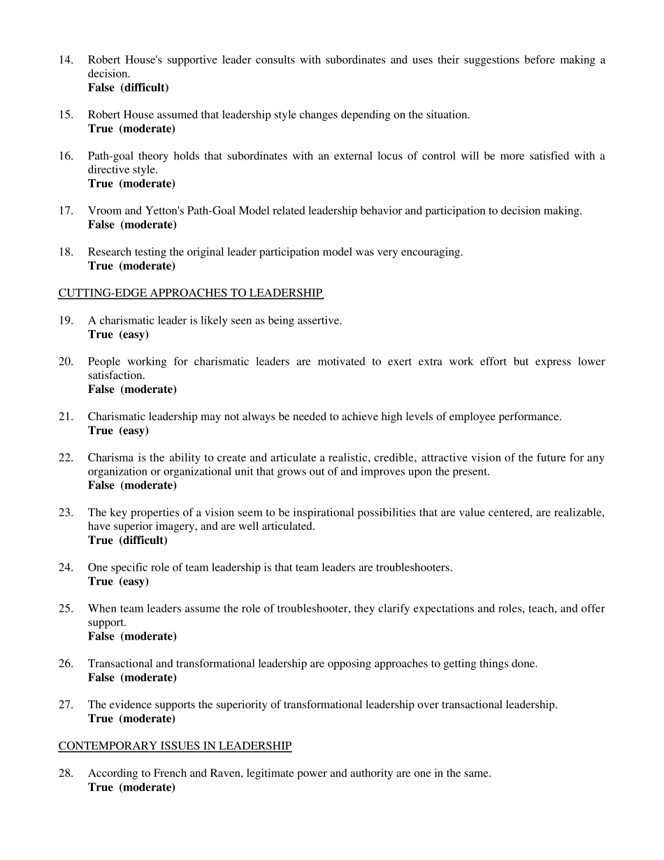 罗宾斯《管理学》第九版题库17_第2页