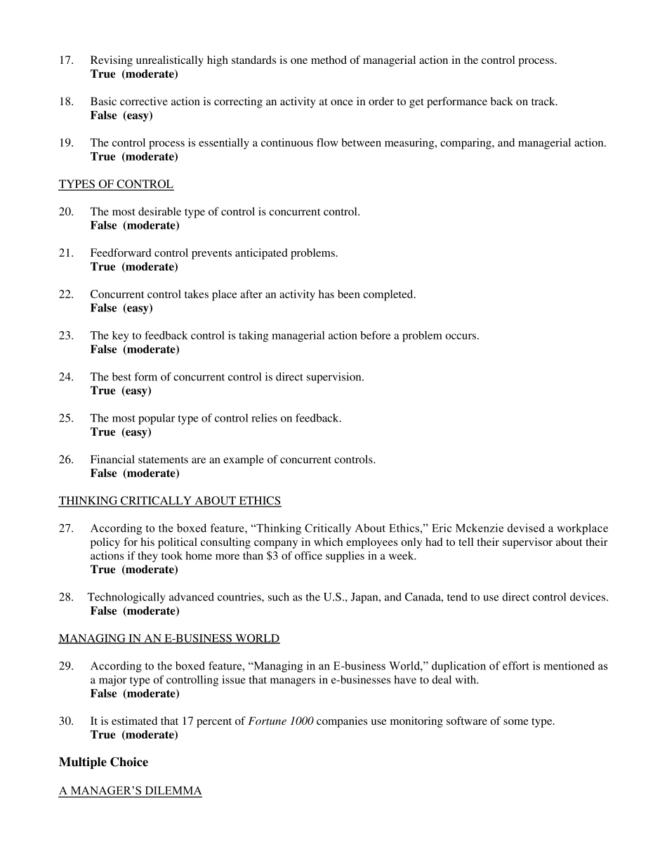 罗宾斯《管理学》第九版题库18_第2页