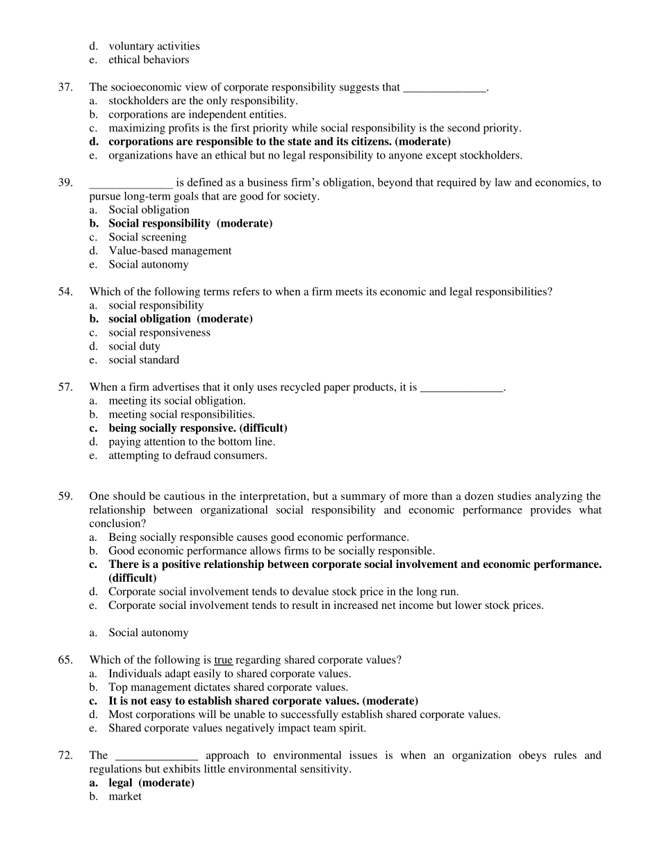 罗宾斯《管理学》第九版题库5_第2页