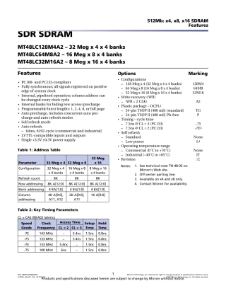 美光内存手册_512Mb_SDRAM