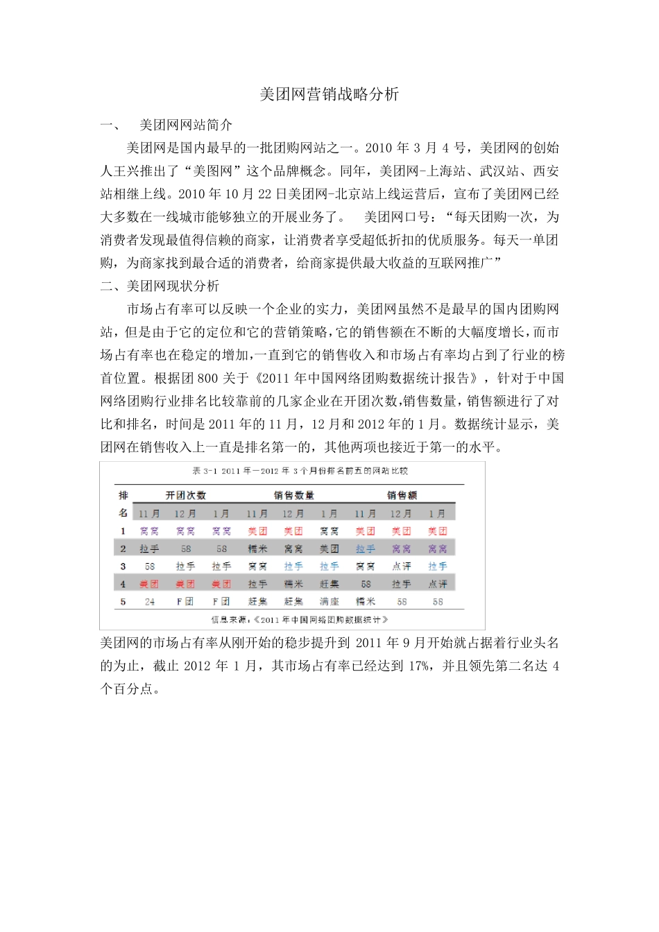 美团网营销战略分析_第1页