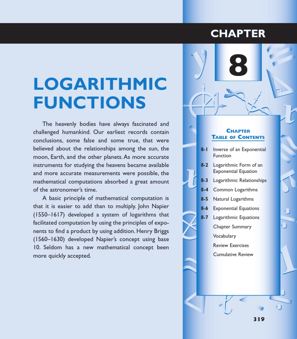 美国algebra2Chapter08教材_第1页