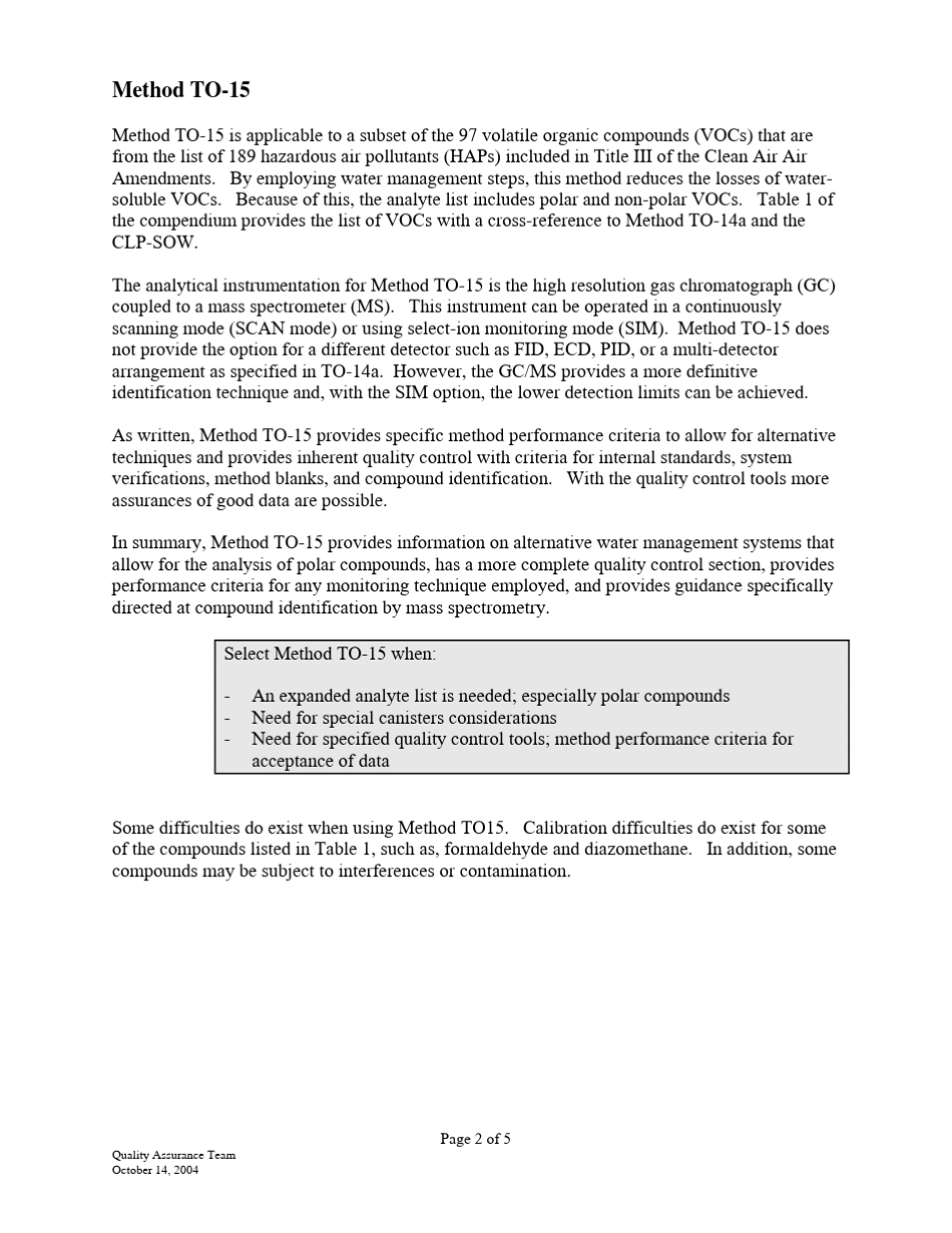 美国EPA气体污染检测方法TO14和TO15的比较_第2页