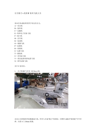 美国F系列飞机大全1