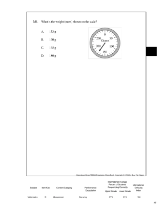 美国七年级数学考试题