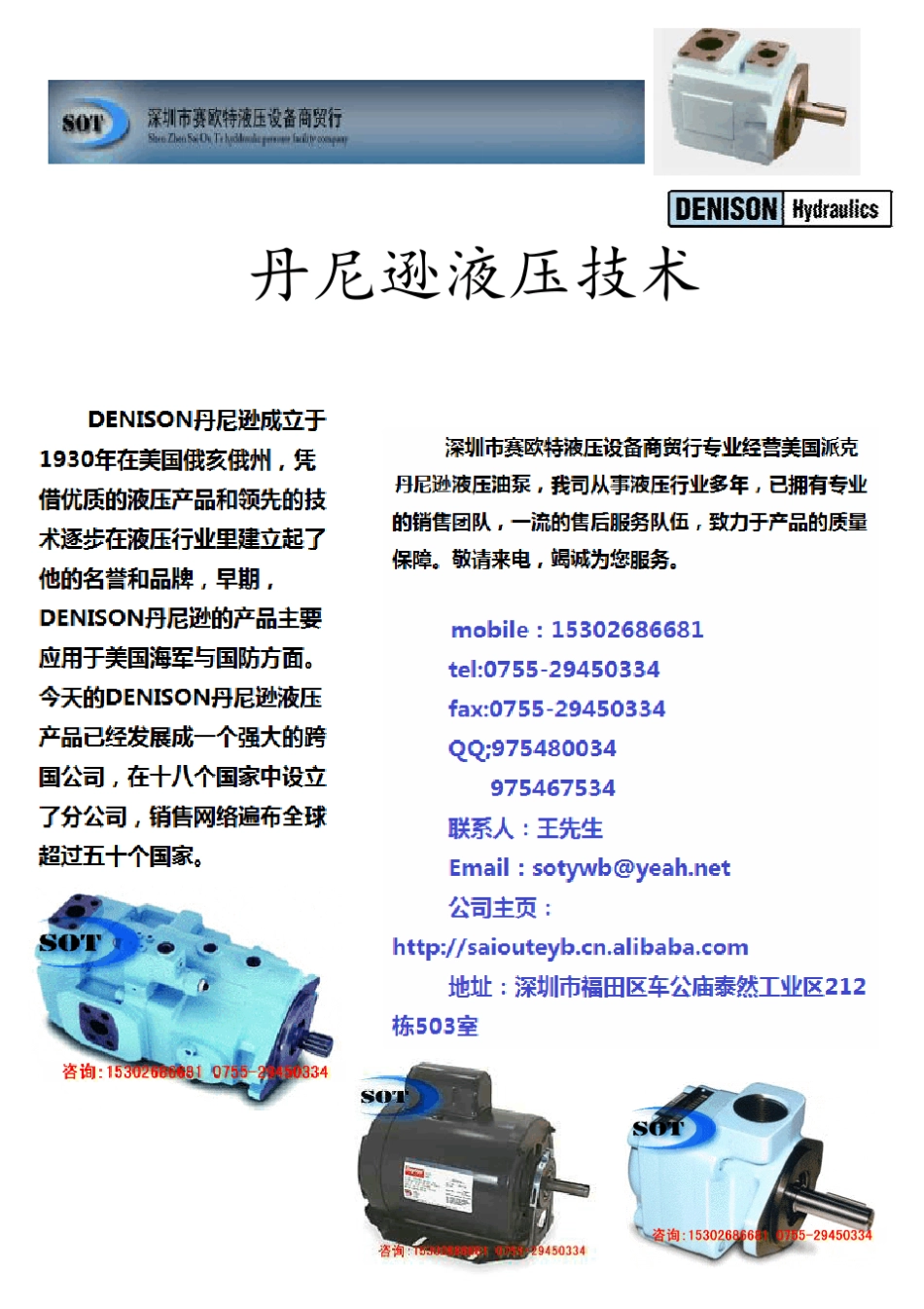 美国丹尼逊油泵_第1页