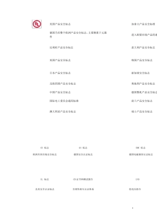 美国产品安全标志