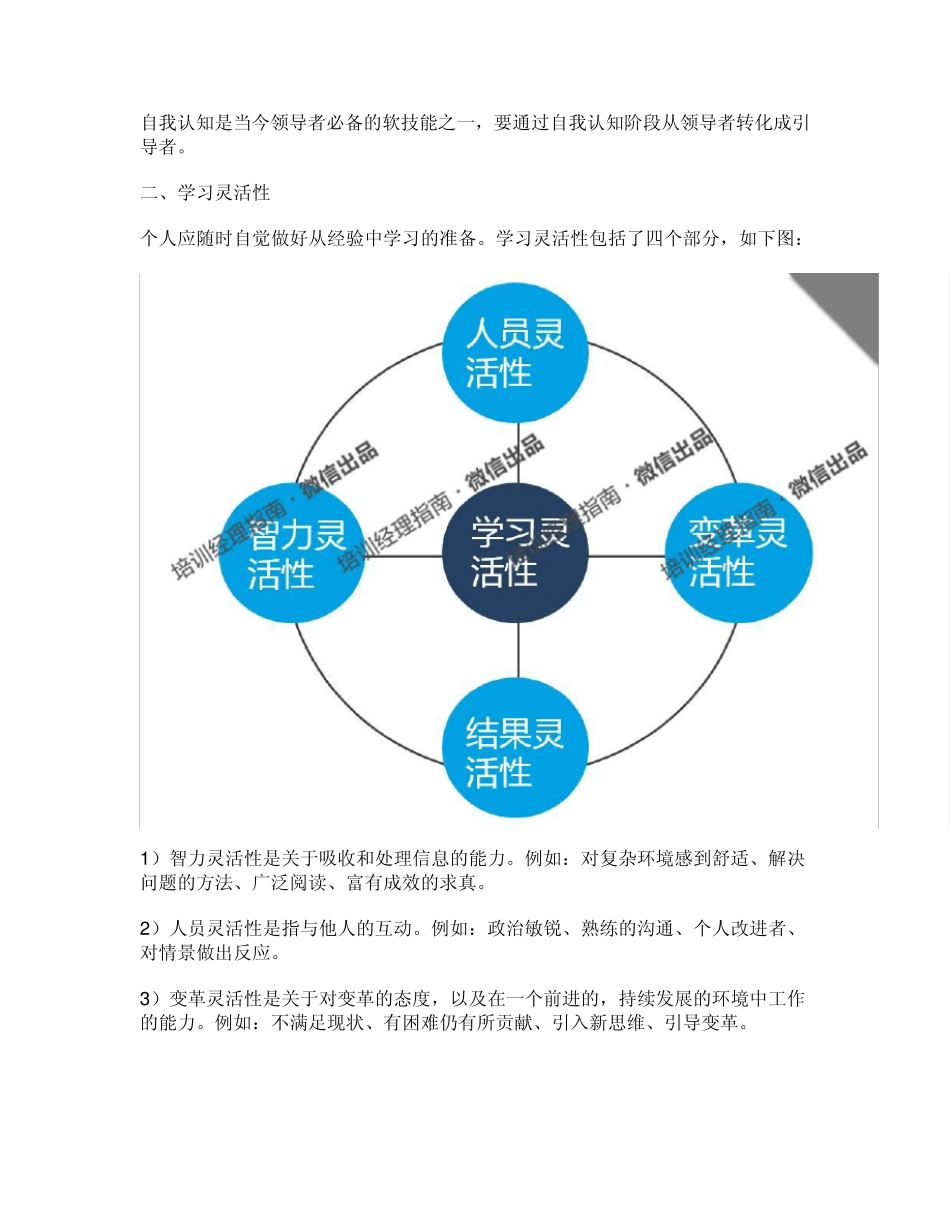 美国创新领导力中心CCL推荐的10种领导者的软技能_第3页