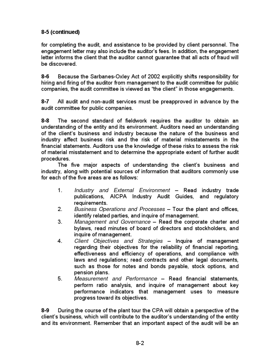 美国大学审计学AuditingandAssuranceServices习题解_第2页