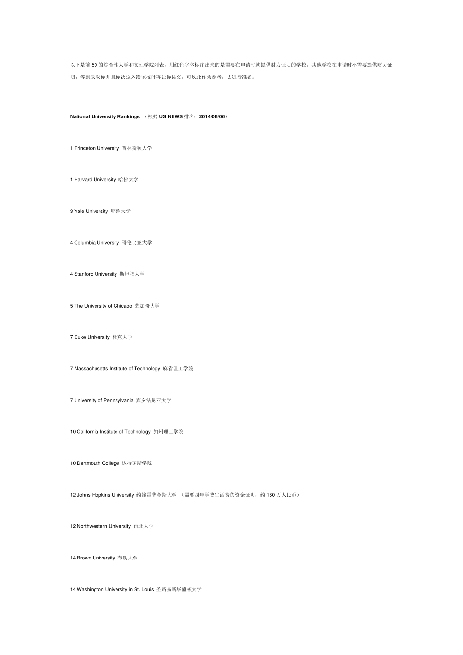 美国大学本科申请财务证明要求_第1页