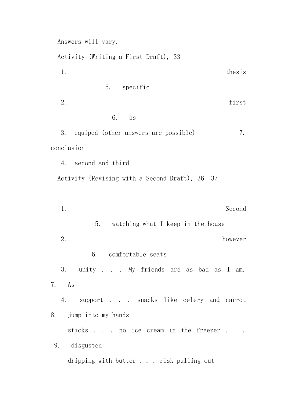 美国大学英语写作课后答案_第3页