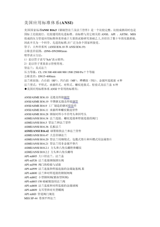 美国应用标准体系(ANSI)