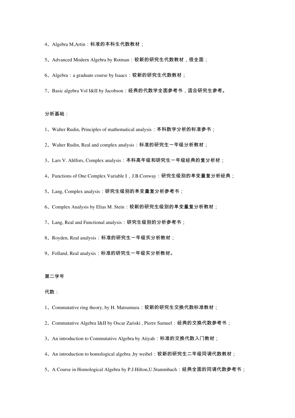 美国数学参考书目_第2页