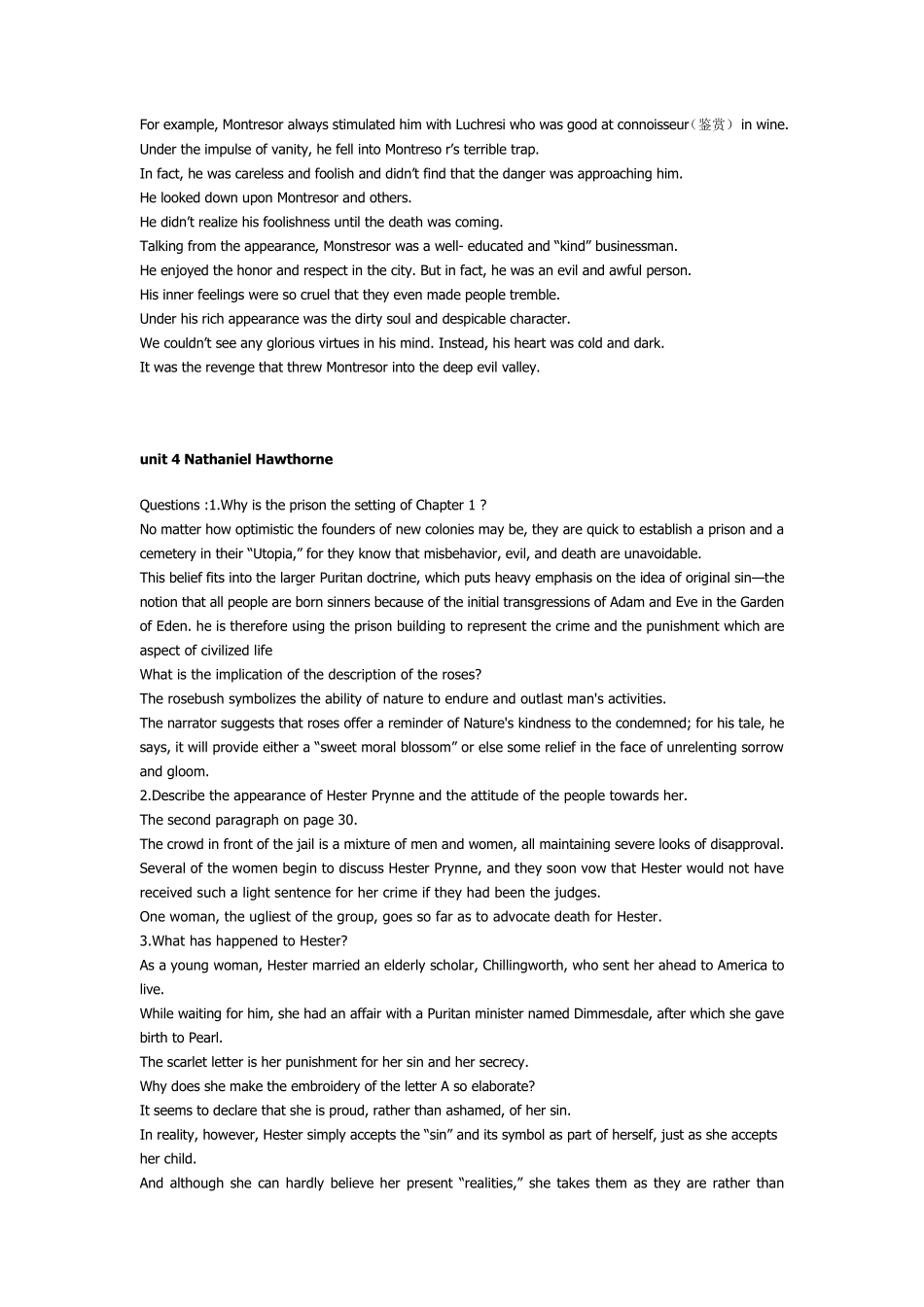 美国文学选读第三版课后习题答案陶洁_第2页