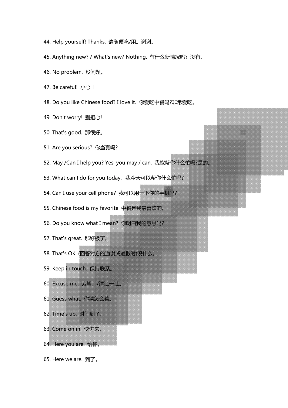 美国最常用的口语201句_第3页