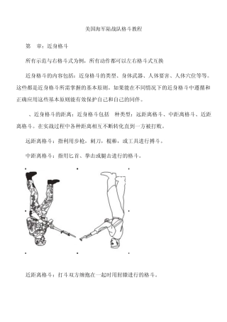 美国海军陆战队格斗教程
