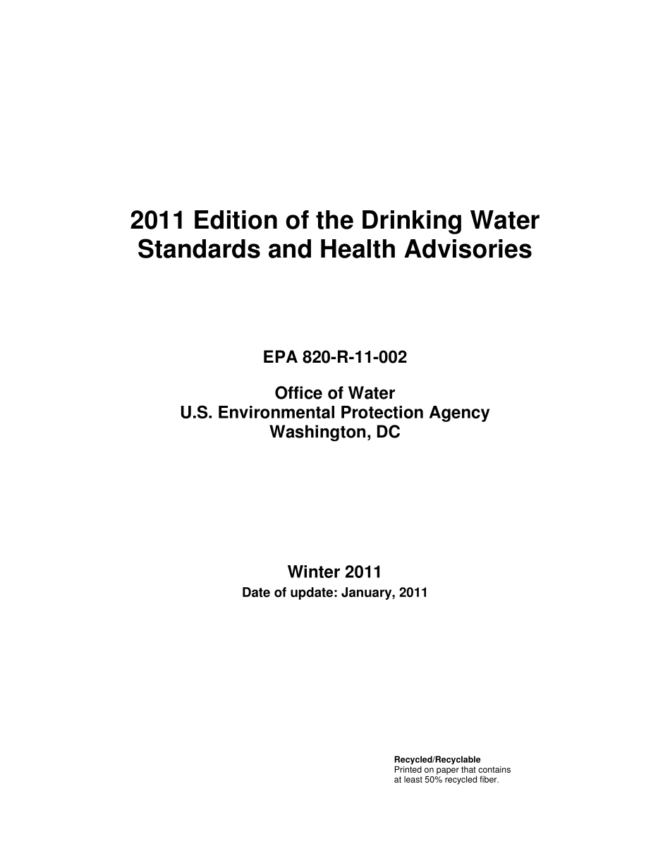 美国生活饮用水卫生标准2011_第2页