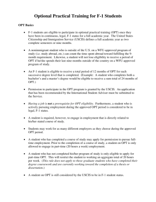 美国留学生OPTbasics