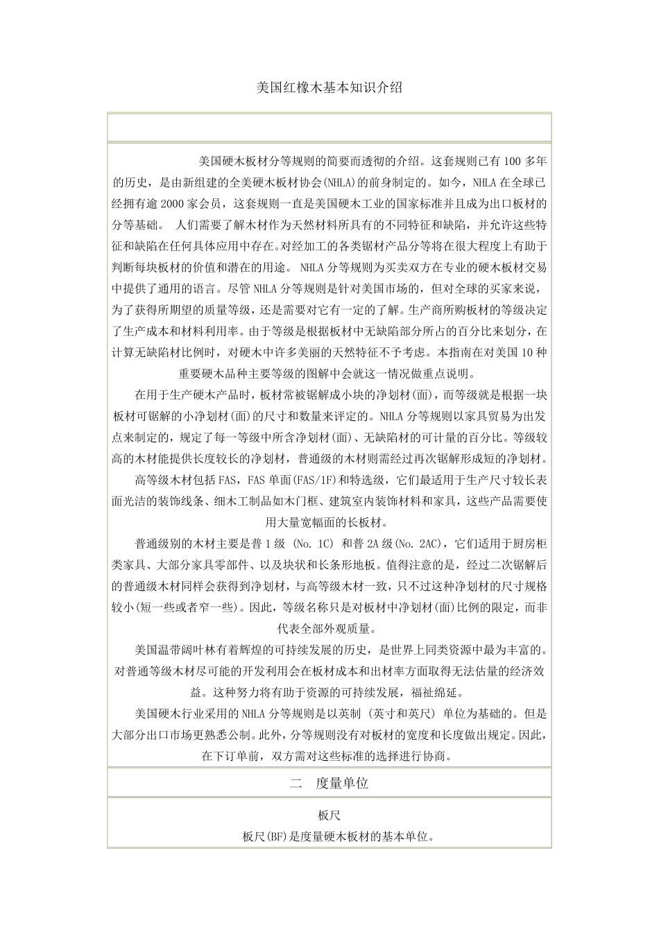美国红橡木基本知识介绍_第1页
