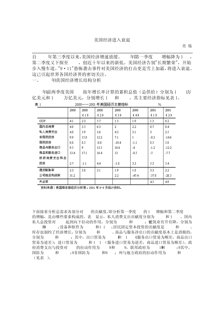 美国经济进入衰退_第1页