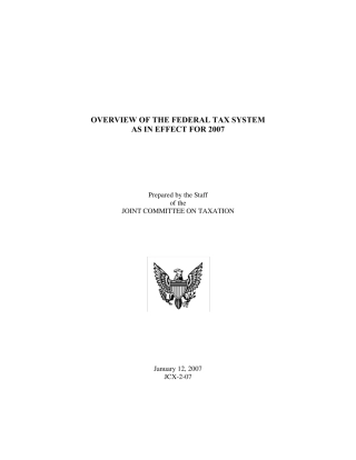 美国联邦税制概览