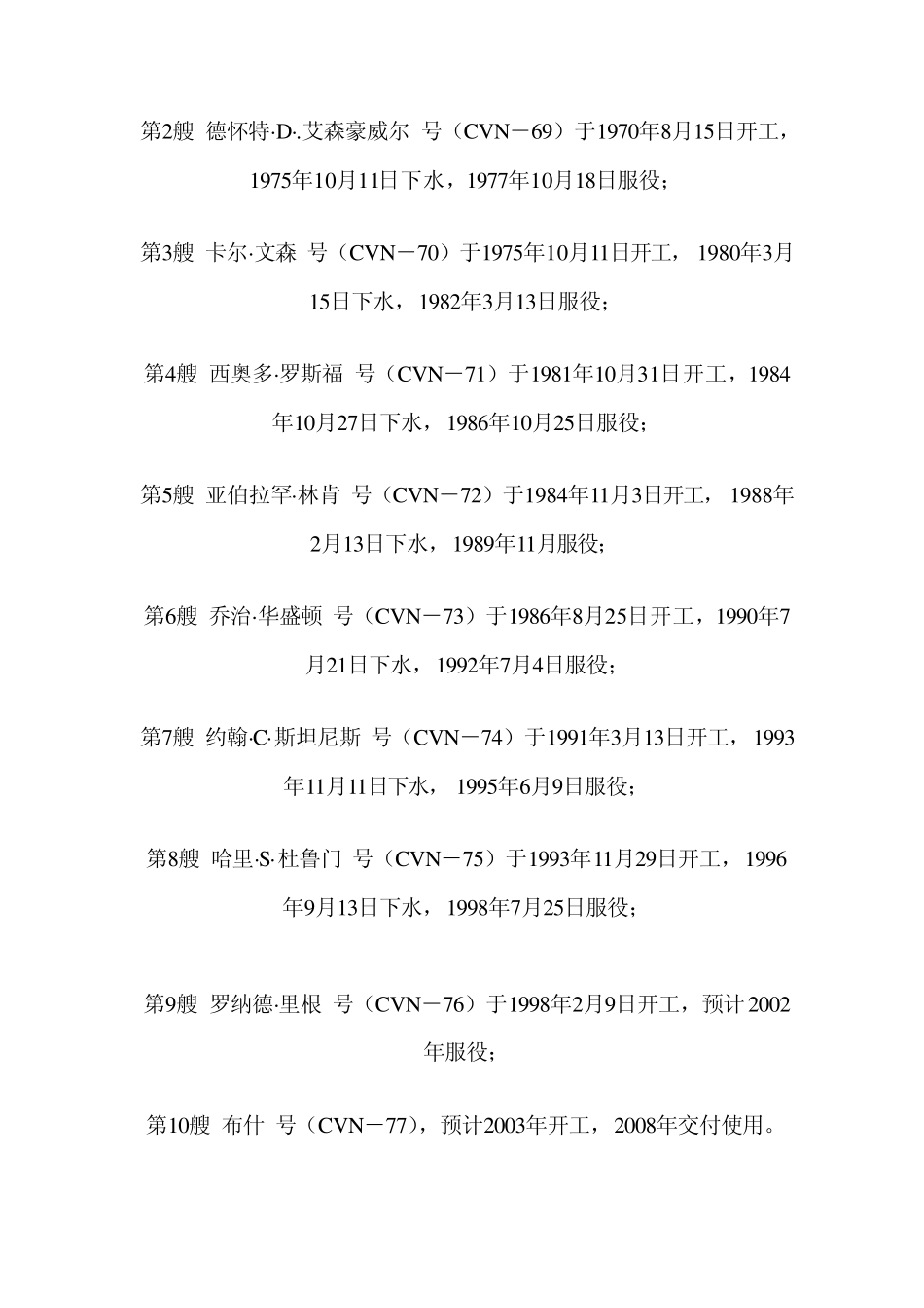 美国航空母舰全集_第3页