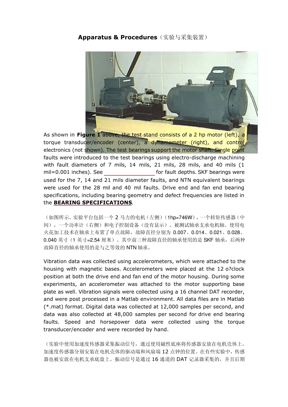 美国西储大学轴承资料_第1页