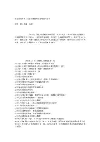 美国阀门常用标准编号及名称