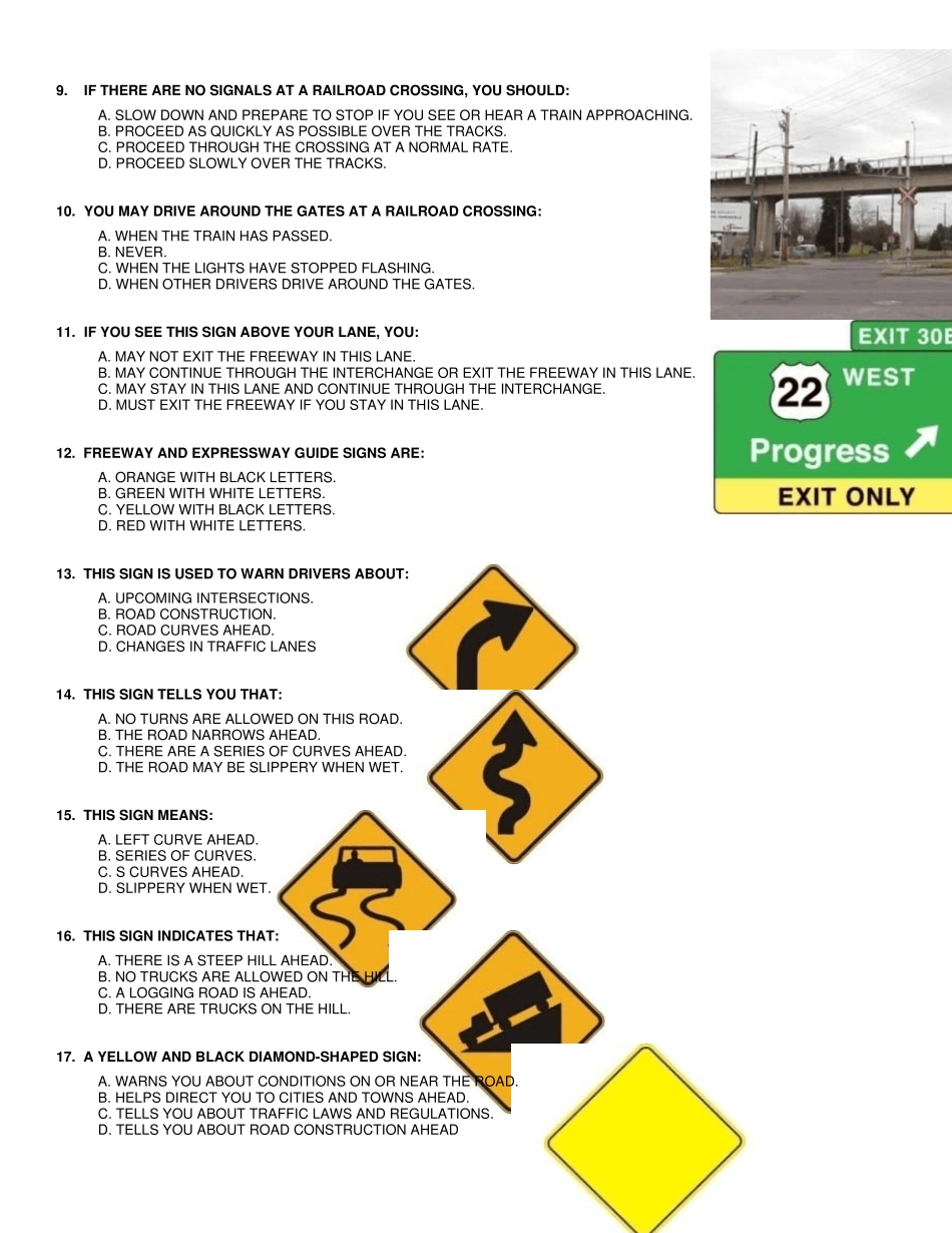 美国驾照考试练习题_第2页