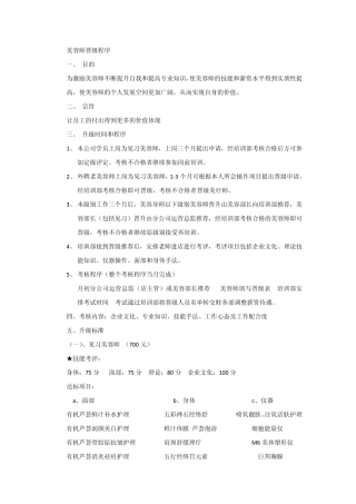 美容师晋级程序