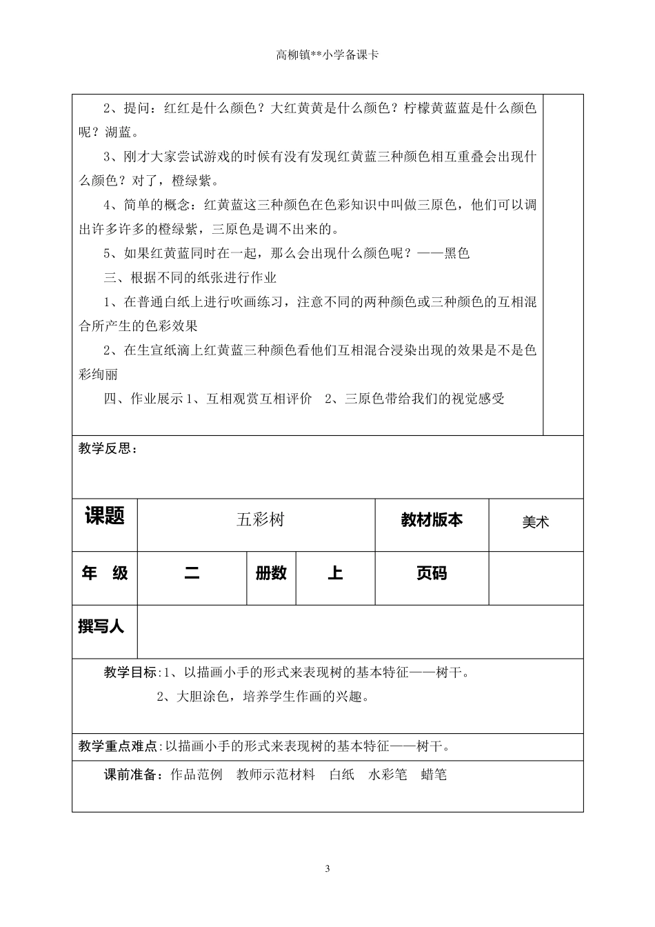 美术备课模板_第3页