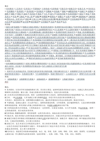 美术教师资格证专业资料