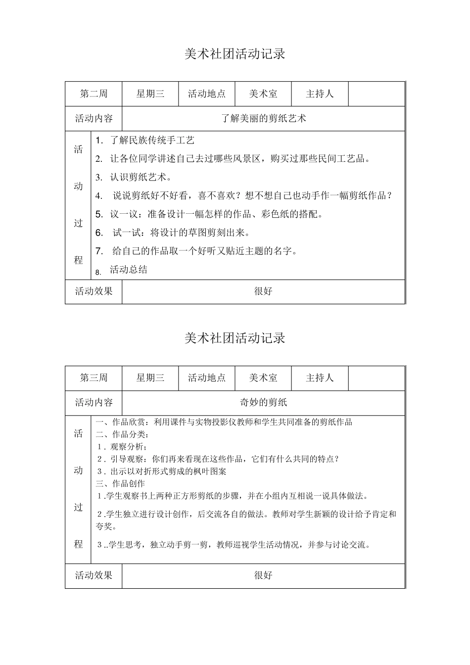 美术社团活动记录_第1页