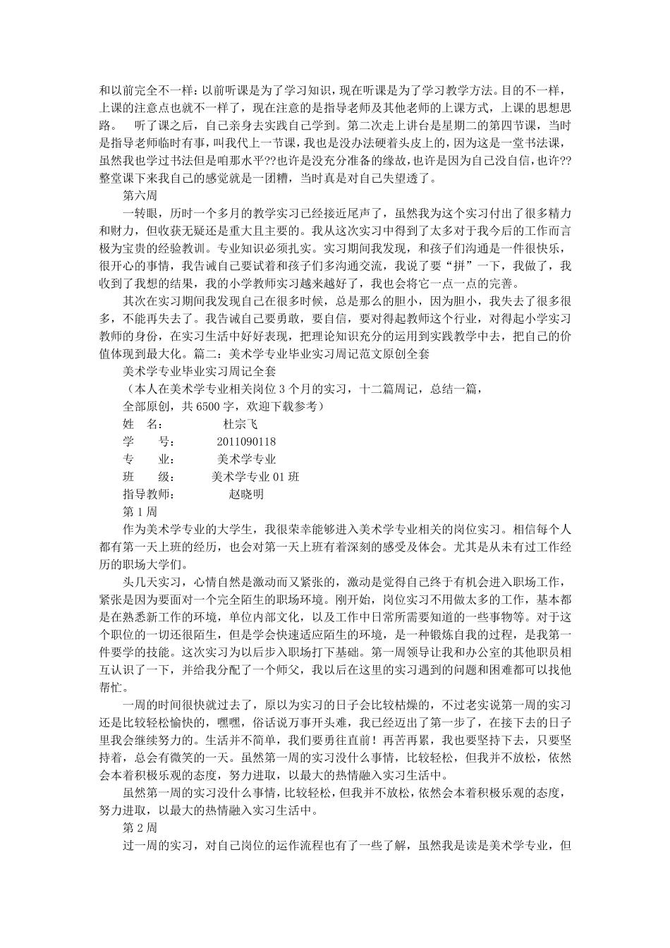 美术老师实习周记_第2页