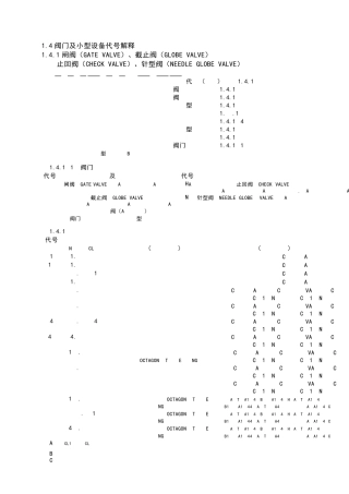 美标阀门型号说明