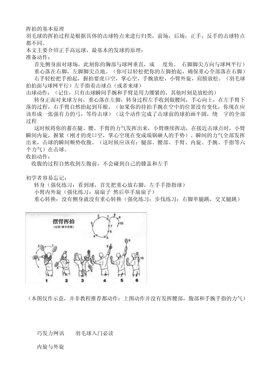 羽毛球挥拍的基本原理_第1页