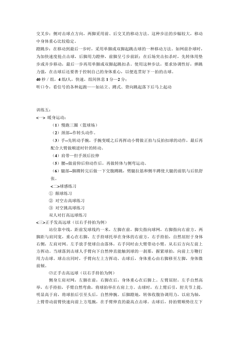 羽毛球课时训练计划_第3页