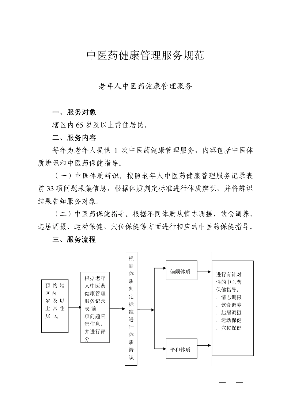 老年人中医药健康服务管理规范_第1页