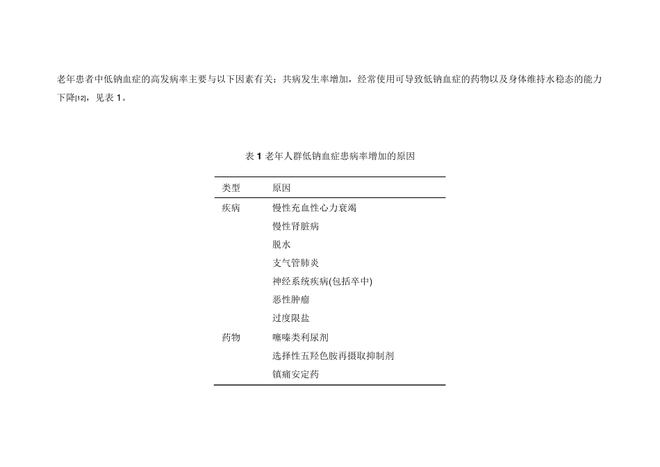 老年患者低钠血症的诊治中国专家建议_第2页