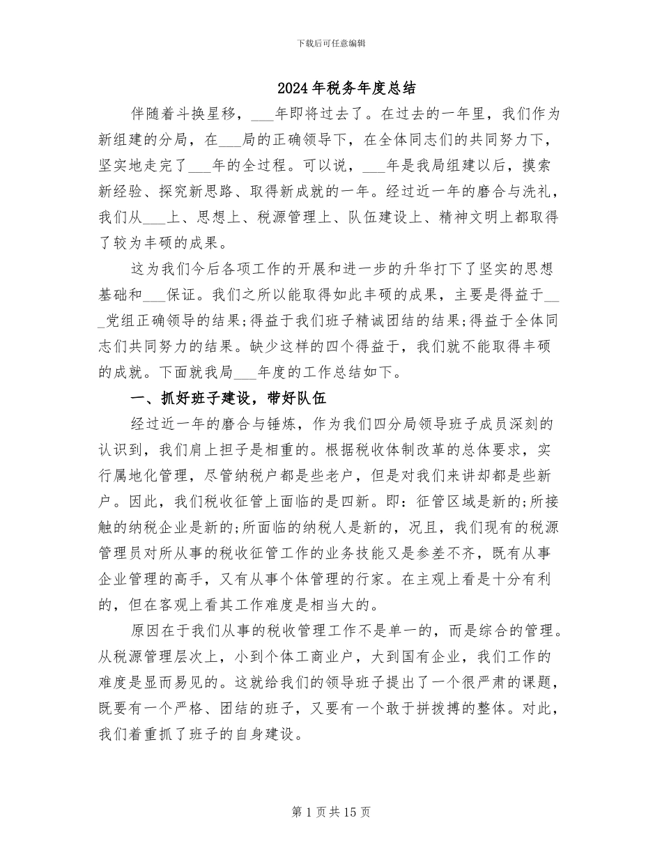 2024年税务年度总结_第1页