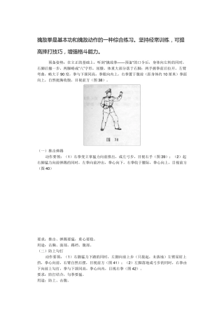 老式擒敌拳《动作图解》