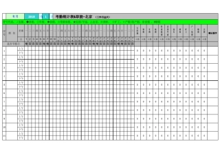 考勤表(带函数)