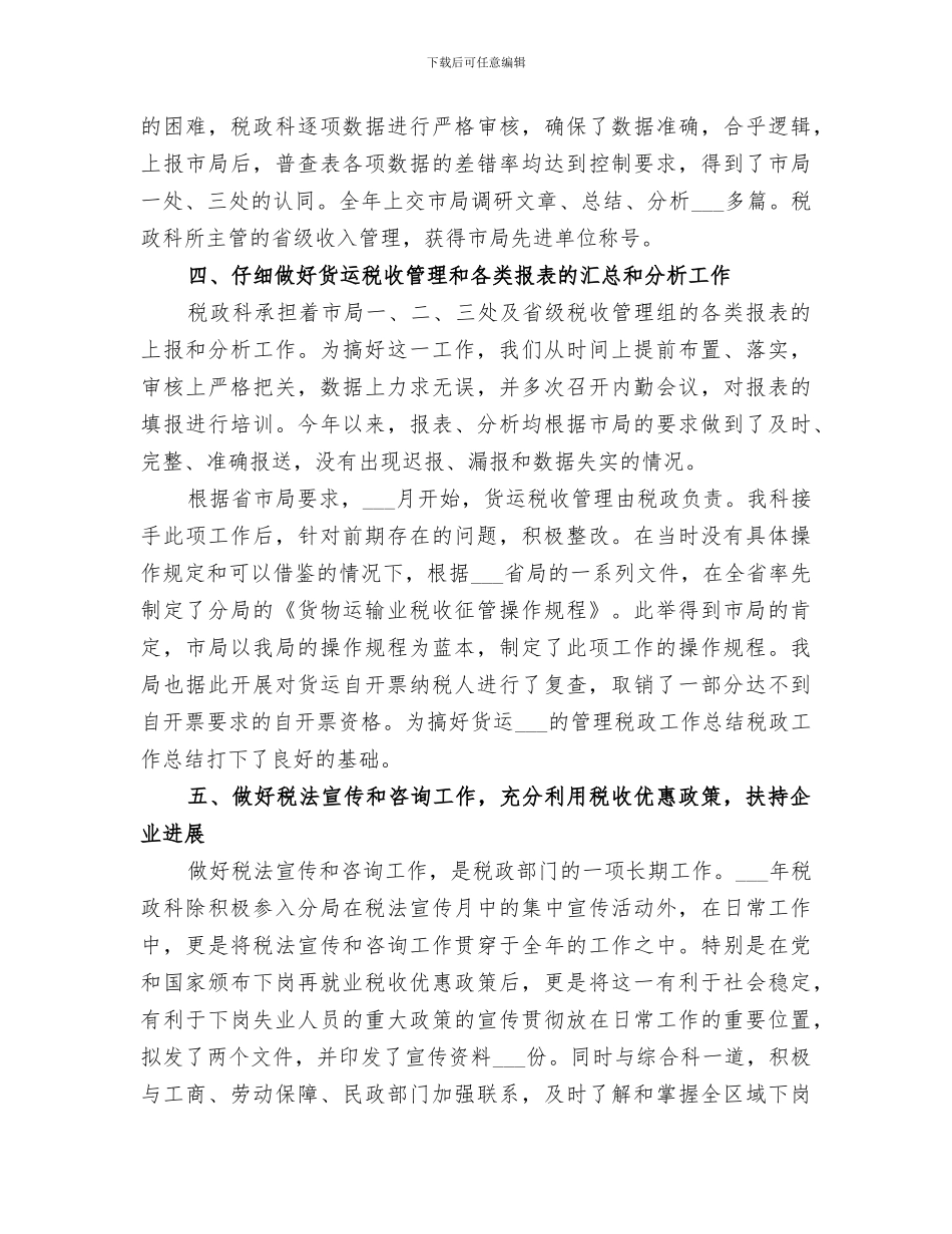 2024年税政工作总结范本_第3页