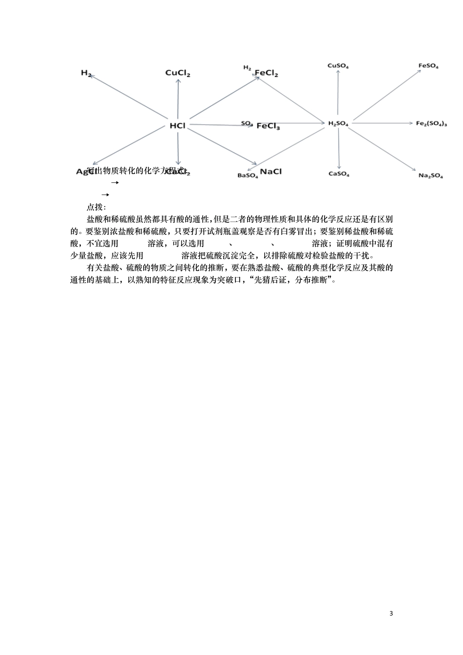 考点11酸(上海市中考复习知识点)_第3页