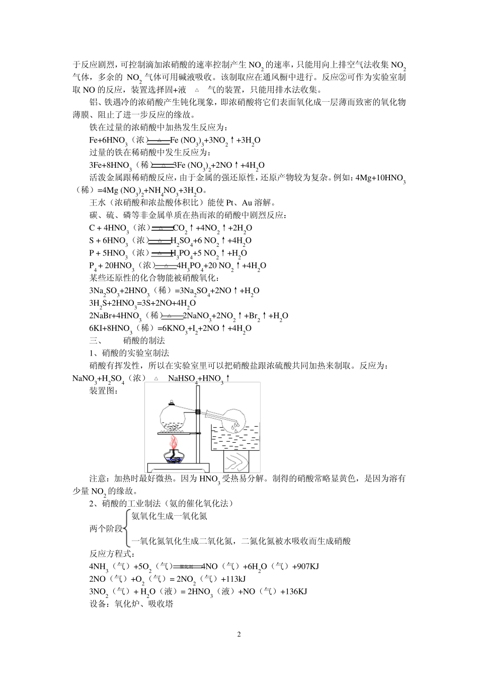 考点25硝酸[资料]高考化学知识点全程讲解_第2页